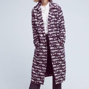 Anthropologie Patterned Overcoat